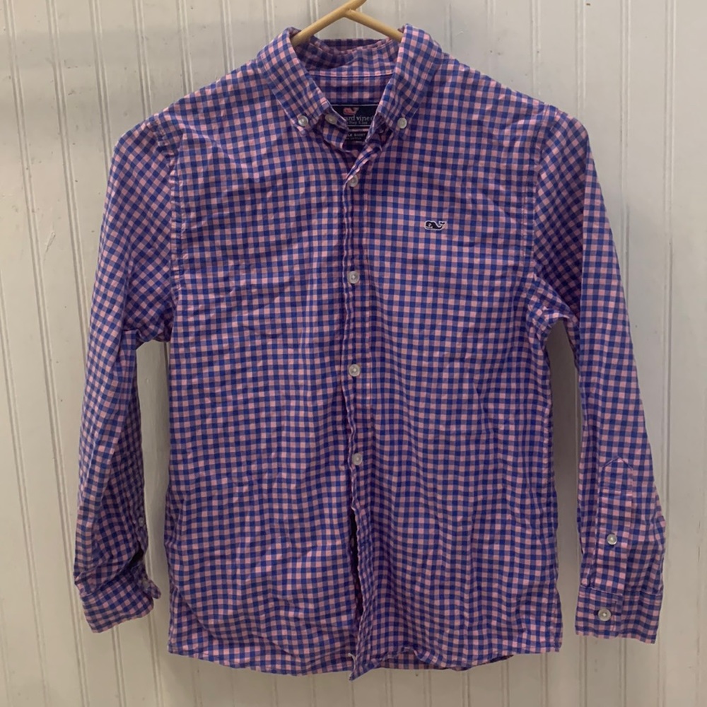 Vineyard Vines madras button down Small 8 - 10